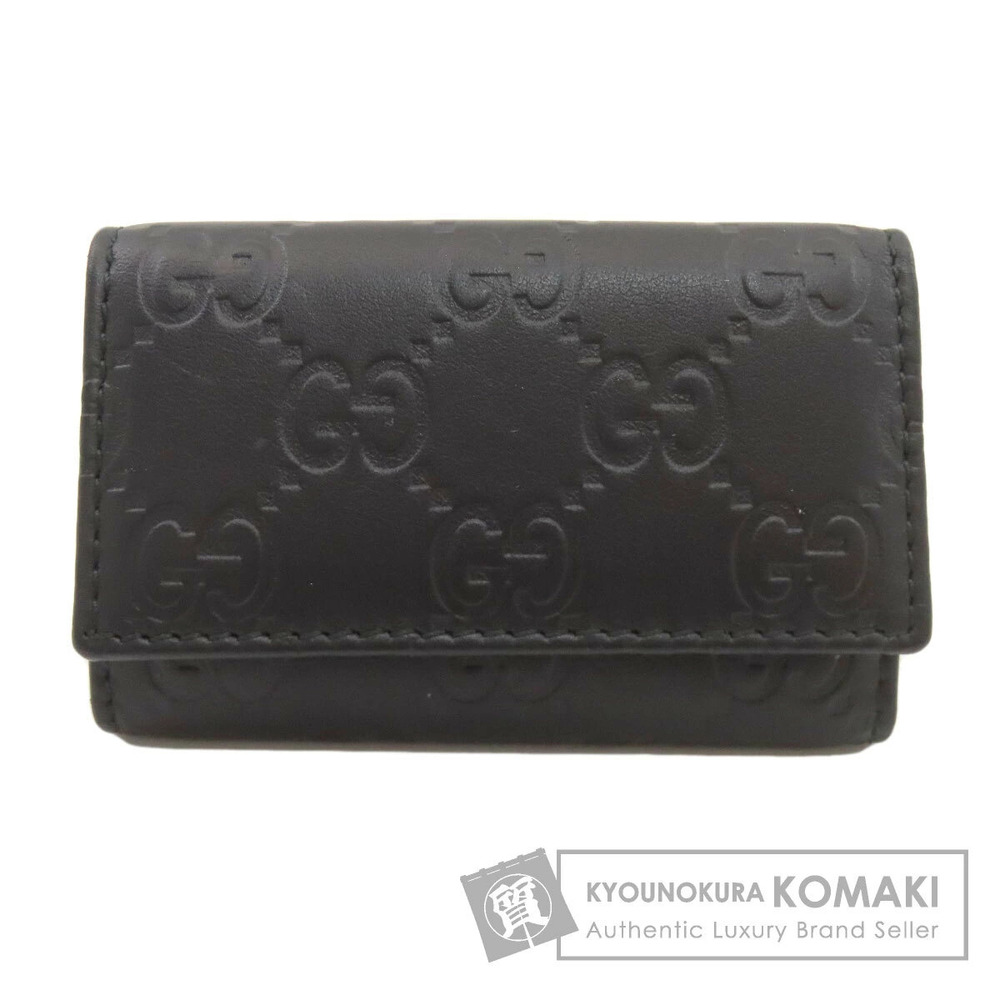 Gucci GG Signature Guccissima Key Case Wallet Leather
